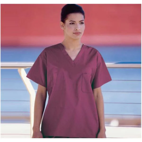 Fashion Seal Shirt Scrub Fashion Blend Unisex Large Cranberry Each - 6789-L Relaxed Short Sleeve Tee Fashion Seal Shirt Scrub Fashion Blend Unisex Large Cranberry Each - 6789-L Relaxed Short Sleeve Tee