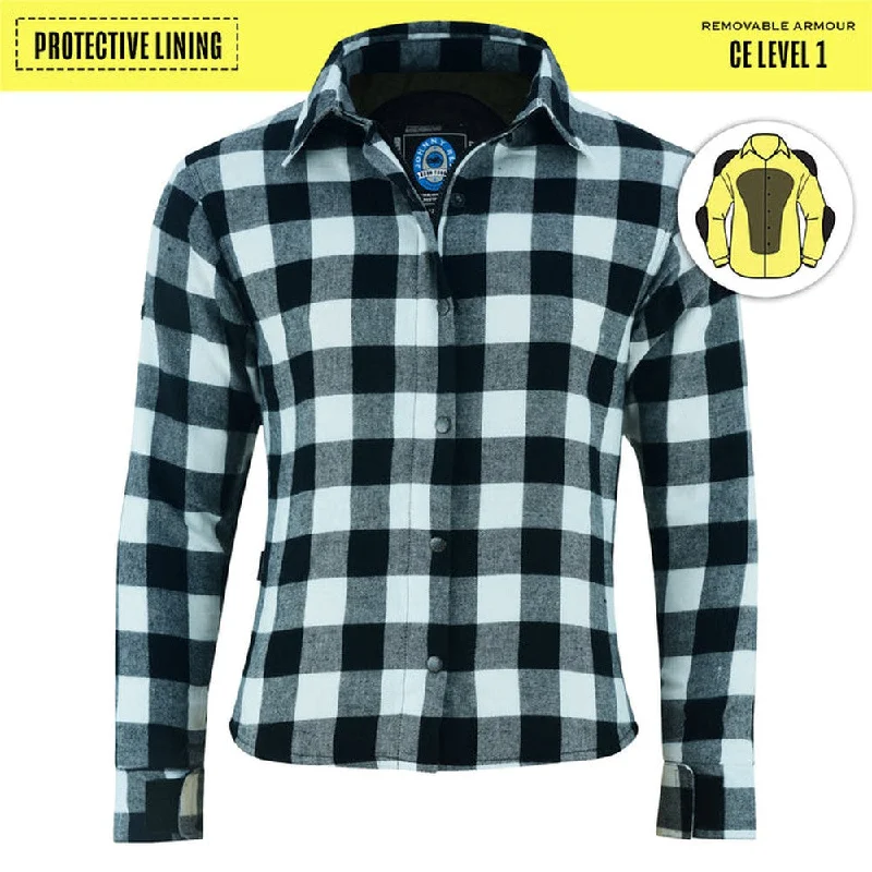 Johnny Reb Womens 'waratah' Plaid Protective Shirt - Reinforced With Protective- Fibre-JRS10029 Trendy Tie-Front Short Shirt Johnny Reb Womens 'waratah' Plaid Protective Shirt - Reinforced With Protective- Fibre-JRS10029 Trendy Tie-Front Short Shirt
