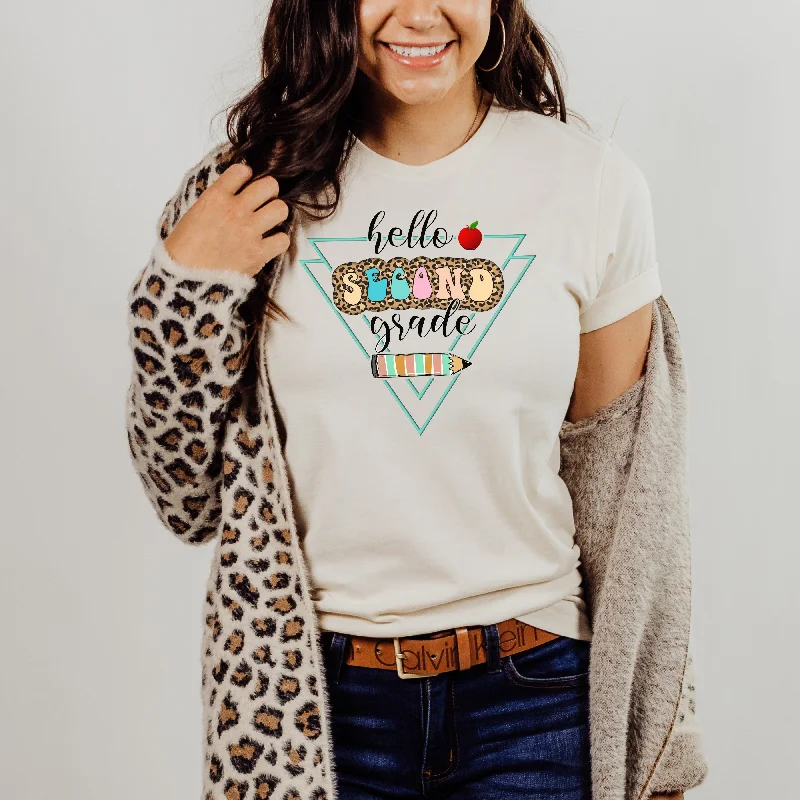 Leopard Print Grade Level Team Teacher Shirt | Back to School Teacher Shirts Elegant High-Low Short Shirt Leopard Print Grade Level Team Teacher Shirt | Back to School Teacher Shirts Elegant High-Low Short Shirt