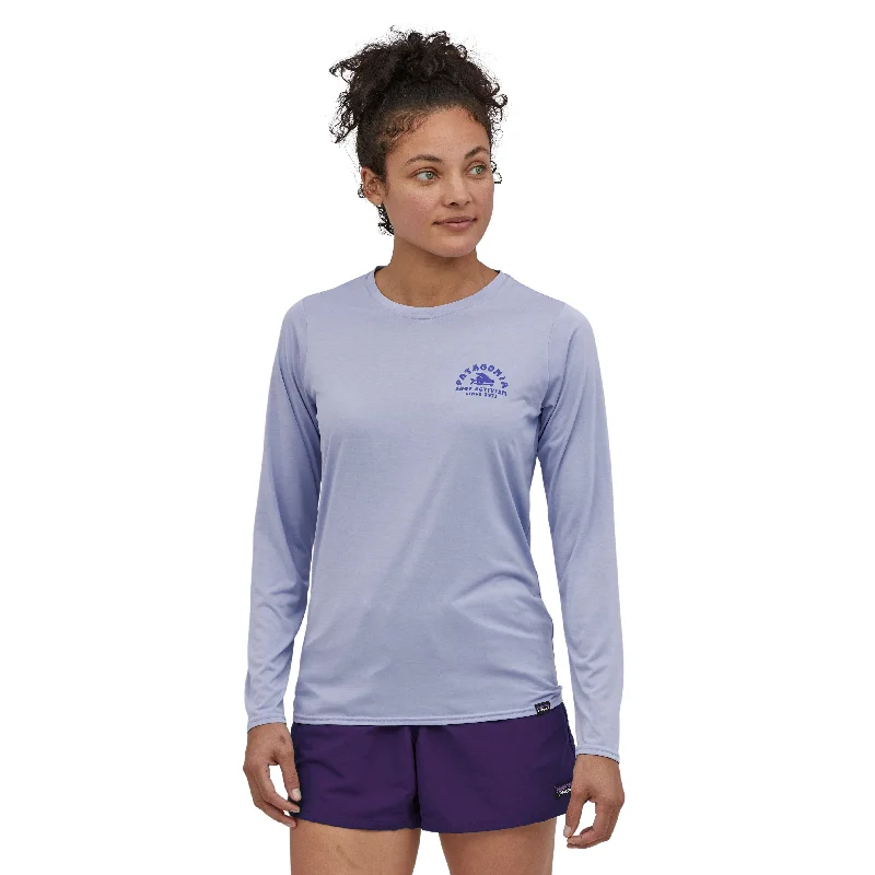 W's Long-Sleeved Capilene® Cool Daily Graphic Shirt - Recycled Polyester Chic Embellished Short Sleeve W's Long-Sleeved Capilene® Cool Daily Graphic Shirt - Recycled Polyester Chic Embellished Short Sleeve