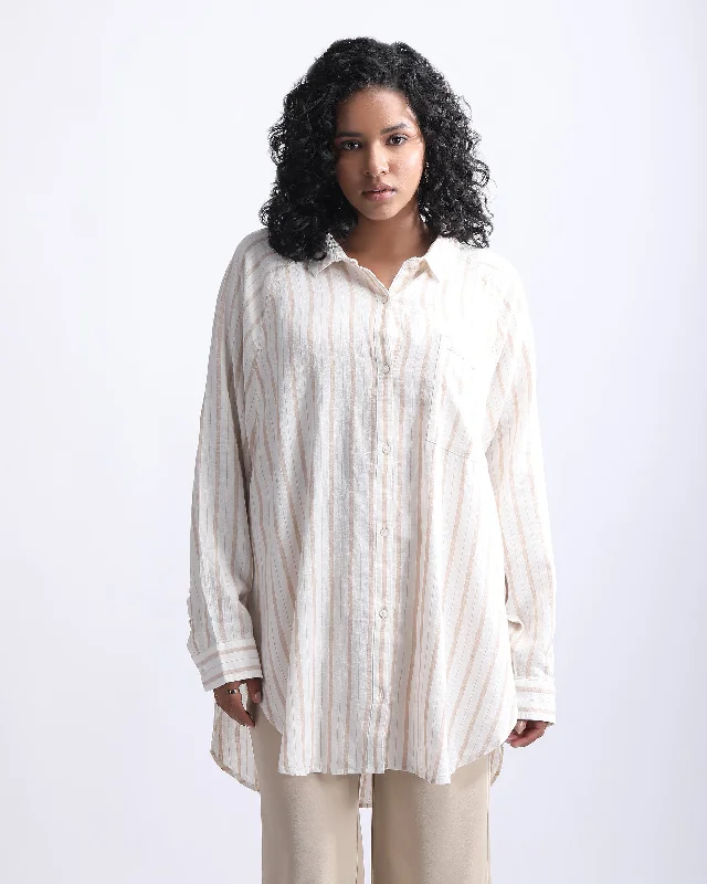 OVERSIZED SHIRT Soft Cotton Short Shirt