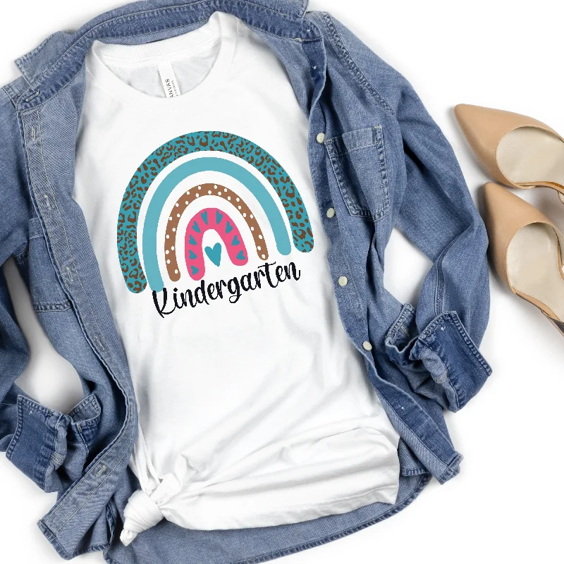 Personalized Rainbow Teacher Shirt | Back to School Teacher Shirts Comfortable Loose Short Sleeve Personalized Rainbow Teacher Shirt | Back to School Teacher Shirts Comfortable Loose Short Sleeve