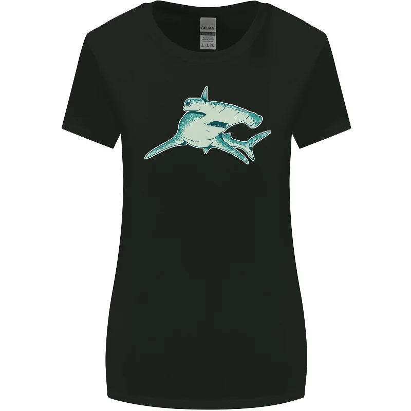 A Hammerhead Shark Womens Wider Cut T-Shirt Fitted T-Shirt Seamless Stretchy