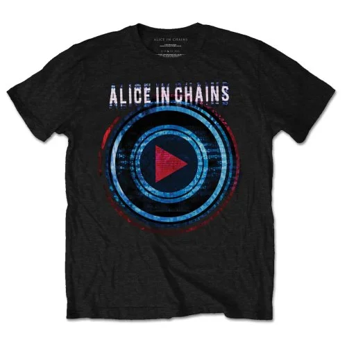 Alice In Chains | Official Band T-Shirt | Played Ribbed T-Shirt High Neck Heavyweight Alice In Chains | Official Band T-Shirt | Played Ribbed T-Shirt High Neck Heavyweight