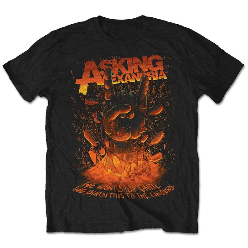 Asking Alexandria | Official Band T-Shirt | Metal Hand Welt Pockets Slit Pockets Flap Pockets Asking Alexandria | Official Band T-Shirt | Metal Hand Welt Pockets Slit Pockets Flap Pockets