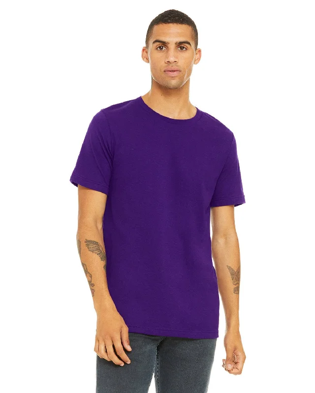 Bella+Canvas Unisex T-Shirt | Team Purple Front Pockets Side Pockets Patch Pockets