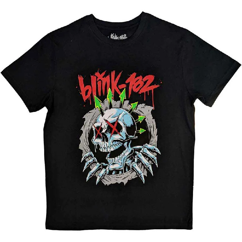 Blink-182 | Official Band T-Shirt | Six Arrow Skull Machine Wash Dry Clean Hand Wash