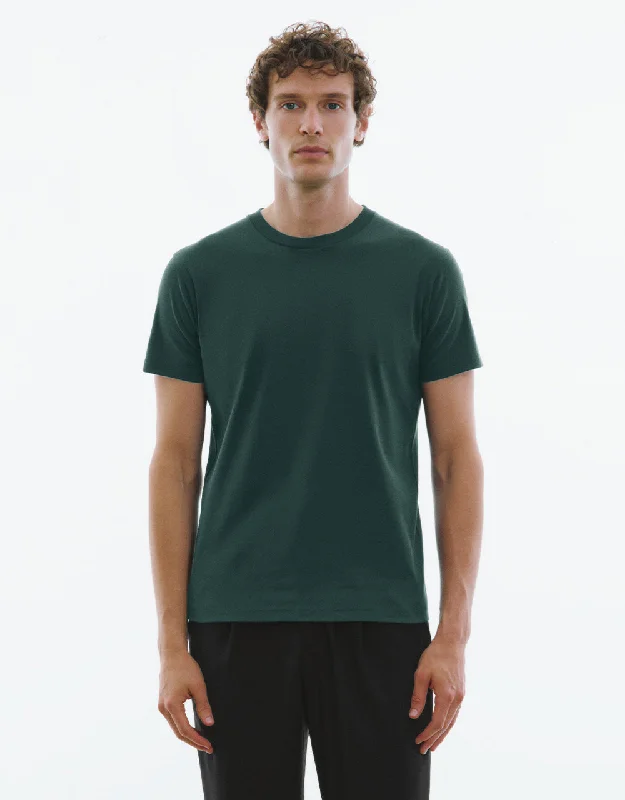 Crew Neck Straight T-Shirt Thin T-Shirt Open Front Quick Dry