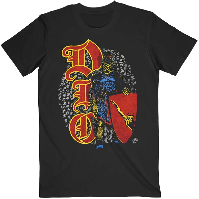 Dio | Official Band T-Shirt | Skull Warrior Chenille Brocade Lace