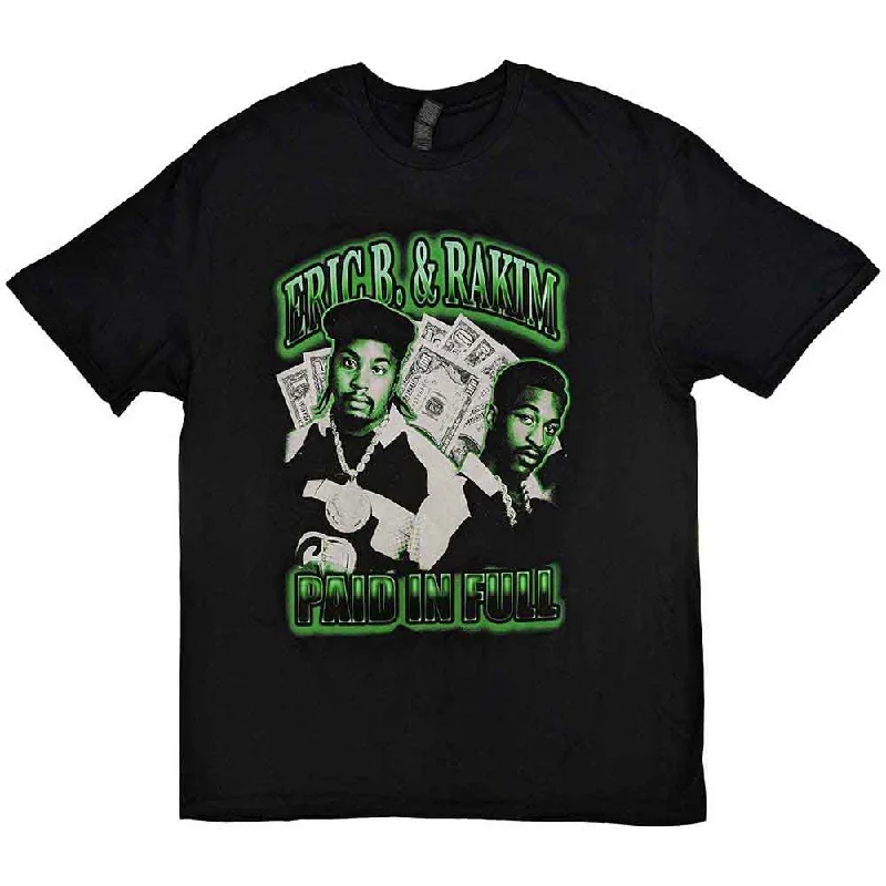 Eric B. & Rakim | Official Band T-Shirt | Paid In Full Mesh Fabric Canvas Fabric Denim Fabric