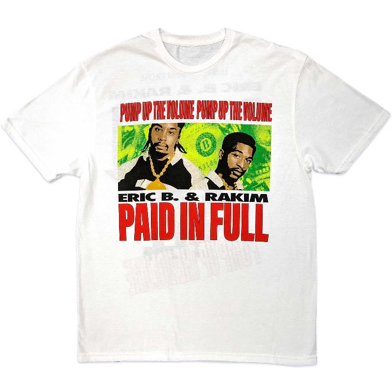 Eric B. & Rakim | Official Band T-Shirt | Pump Up The Volume (Back Print) Knit Fabric Woven Fabric Fleece Fabric