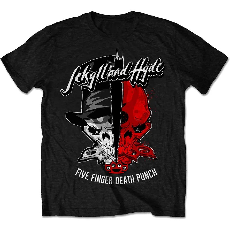 Five Finger Death Punch | Official Band T-Shirt | Jekyll & Hyde Collared Crew Neck Turtle Neck Five Finger Death Punch | Official Band T-Shirt | Jekyll & Hyde Collared Crew Neck Turtle Neck