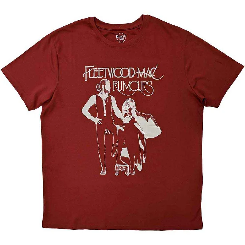 Fleetwood Mac | Official Band T-Shirt | Rumours Red Terry Blend Velvet Blend Canvas Blend