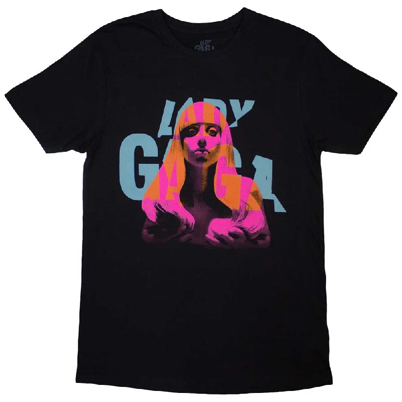 Lady Gaga | Official Band T-Shirt | Artpop Cover (Back Print) Graphic T-Shirt Round Neck Polyester