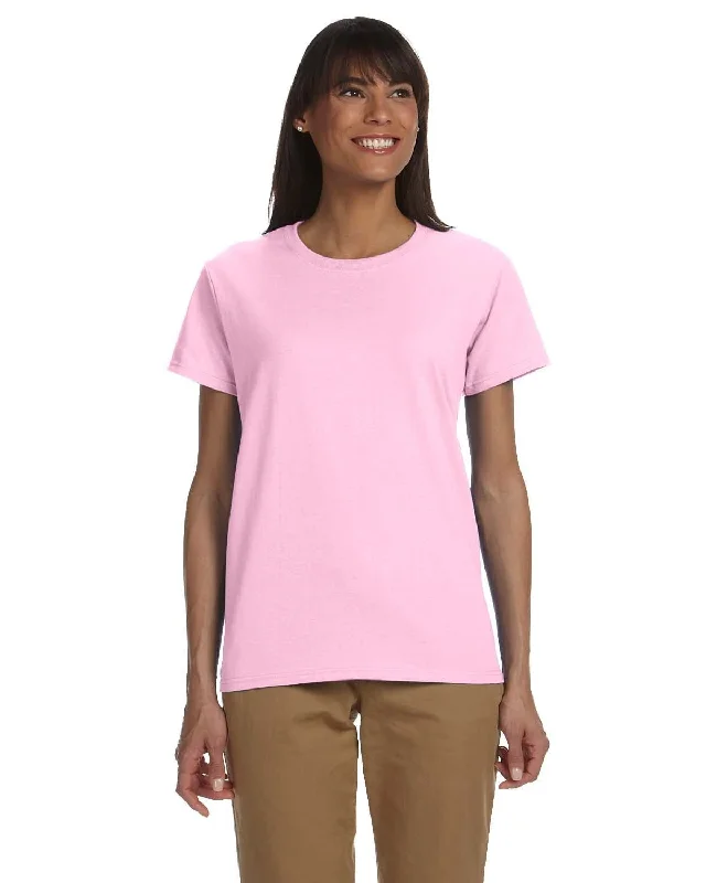 Gildan Ladies Ultra Cotton Heavyweight T-Shirt | Light Pink Spandex Blend Rayon Blend Denim Blend