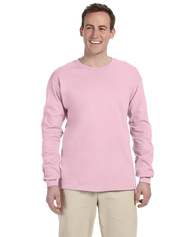Gildan Ultra Cotton Heavyweight Long Sleeve T-Shirt | Light Pink Basic T-Shirt Crew Neck Short Sleeve Gildan Ultra Cotton Heavyweight Long Sleeve T-Shirt | Light Pink Basic T-Shirt Crew Neck Short Sleeve