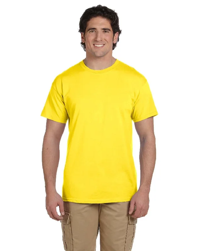 Hanes ComfortBlend 50/50 T-Shirt | Yellow Terry Blend Velvet Blend Canvas Blend