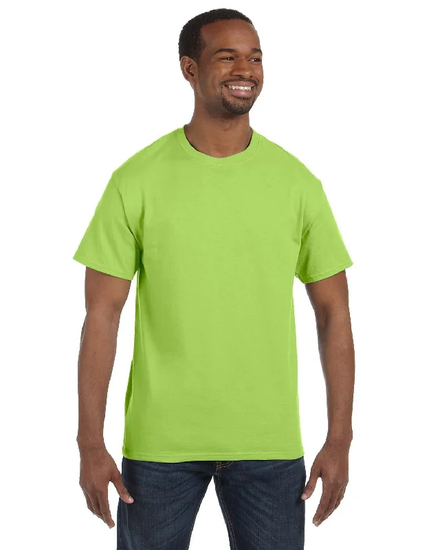 Jerzees Heavyweight 50/50 T-Shirt | Neon Green Cotton Fabric Linen Fabric Terry Fabric