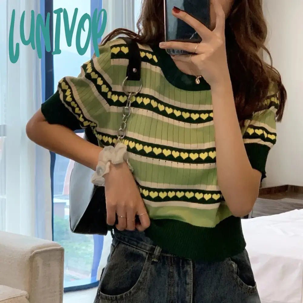 Lunivop Summer New O Neck Knitting Pullover Top Women Short Sleeve Casual Fashion Simple Tees Female Loose All-match T-shirt Rayon Velvet Corduroy Lunivop Summer New O Neck Knitting Pullover Top Women Short Sleeve Casual Fashion Simple Tees Female Loose All-match T-shirt Rayon Velvet Corduroy
