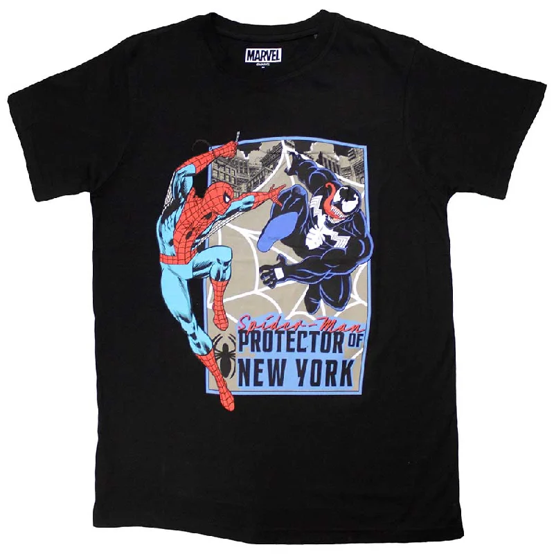 Marvel Comics | Official T-Shirt | Protector Of New York Fleece Nylon Spandex