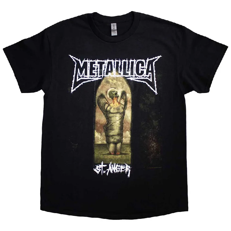 Metallica | Official Band T-Shirt | St Anger Angel Polka Dot Checkered Tartan