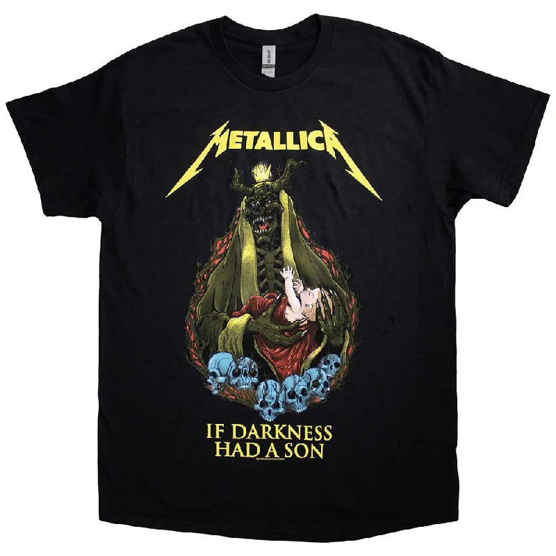 Metallica | Official Band T-Shirt | If Darkness Had A Son Beaded Sequined Faux Fur