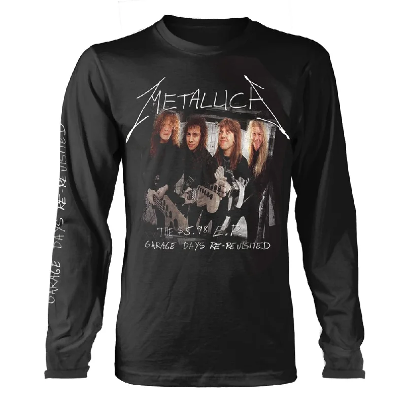 Metallica | Official Band Long Sleeved T-shirt | Garage Cover Embroidered Appliqued Beaded