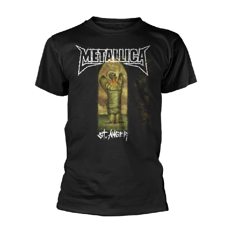 Metallica | Official Band T-shirt | St Anger Angel Striped Floral Plaid