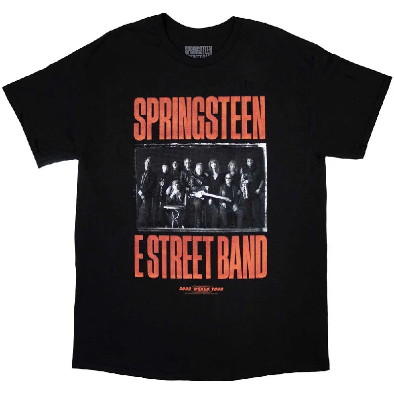 Bruce Springsteen| Official Band  T-Shirt | Tour '23 Band Photo (Back Print & Ex-Tour) Zippered Front Buttoned Front Snap Front