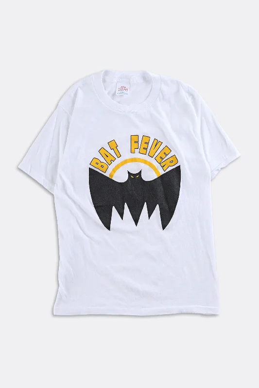 Vintage Batman Tee Real Fur Shearling Chenille