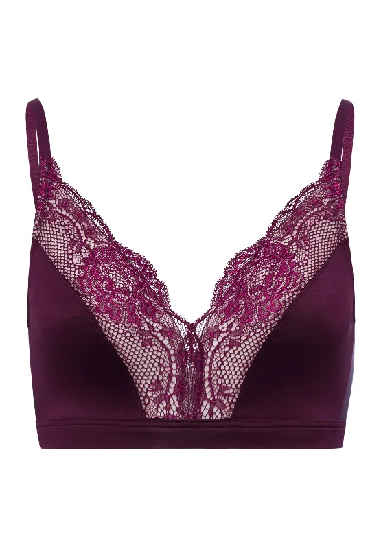Lovis Soft Cup Bra | Sumac 72630-1488 Feminine Lace Bra