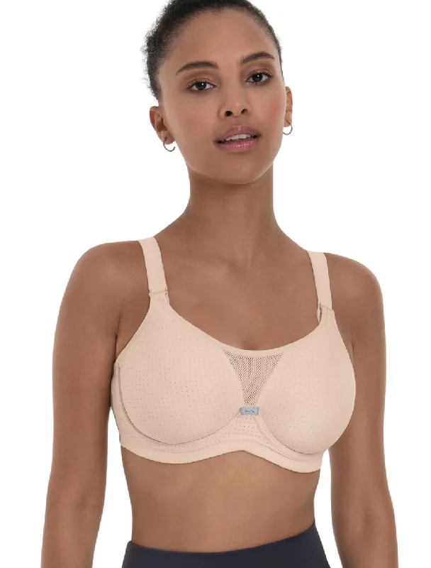 Anita WireX Performance Sports Bra Underwired, Rose | Smart Rose Anita Sports Bra | Pink High Impact Sports Bra Lightweight Cotton Bra