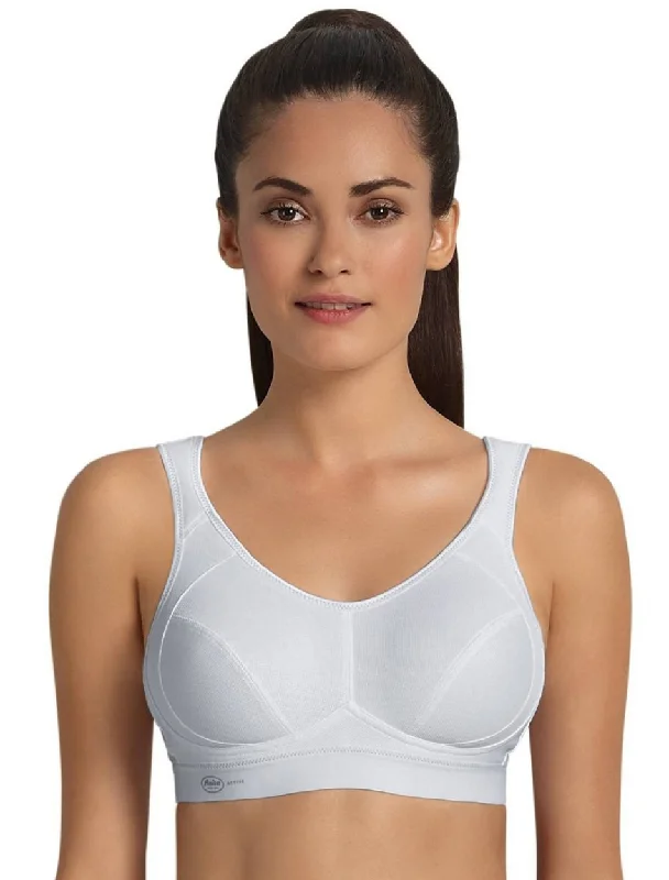 Anita Maximum Support and Extreme Control wirefree Sports Bra, White Cozy Wire-Free Bra