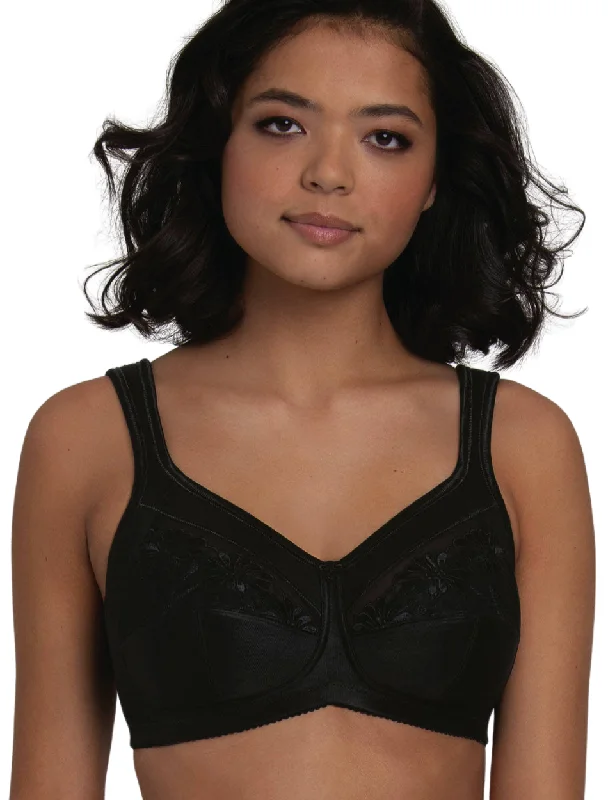 Anita Safina Wireless Post Operative bra, Black | Black Anita Safina Mastectomy Bra Comfortable Fit Bralette