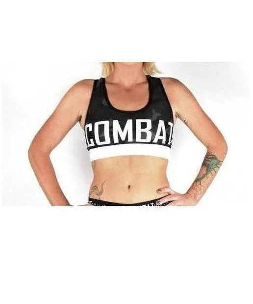 Combat Dollies Black Camo Sports Bra Versatile Bralette Set