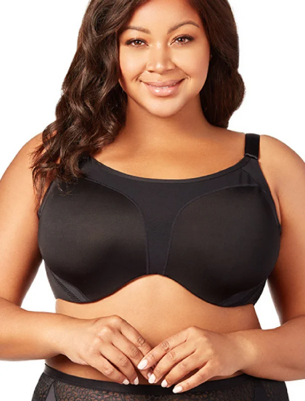 Elila Microfiber Underwire Sports Bra, Black | Black Elila Sports Bras Sexy Mesh Bralette Elila Microfiber Underwire Sports Bra, Black | Black Elila Sports Bras Sexy Mesh Bralette