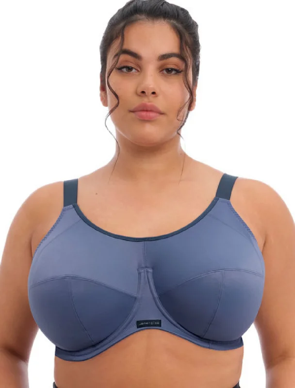 Elomi Energise Sports Bras Underwire Sports Bra, Vintage Denim Sleek Sports Bra