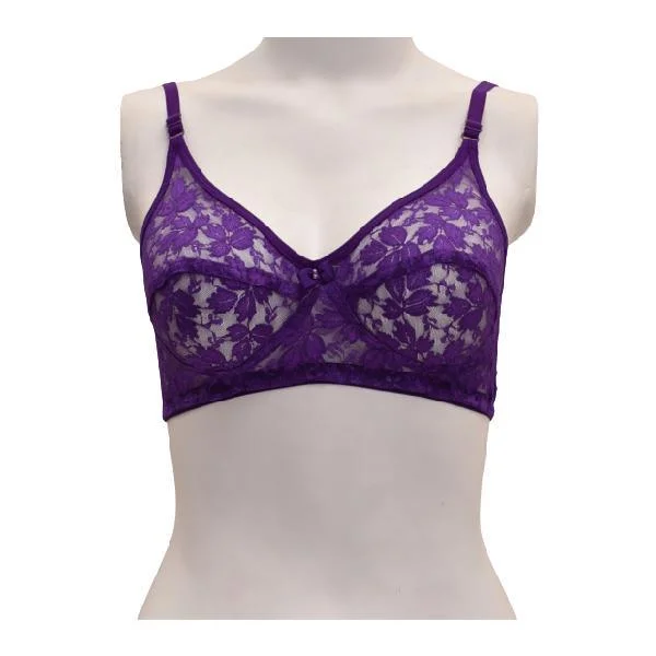 Buy Fancy Net Non-Padded Bra online in Pakistan. Stretchy Wireless Bra