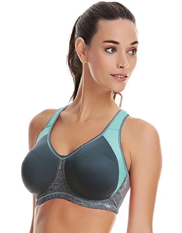 The Freya Active Sonic Underwire Molded Sports Bra, Carbon Grey | Freya Sports Bra Simple Wireless Bra The Freya Active Sonic Underwire Molded Sports Bra, Carbon Grey | Freya Sports Bra Simple Wireless Bra