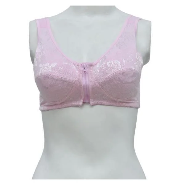 Front Open Bra for Elderly Zipper Front Poly Bra For Women Front Open Bra Full Coverage Classic Wire-Free Bra Front Open Bra for Elderly Zipper Front Poly Bra For Women Front Open Bra Full Coverage Classic Wire-Free Bra