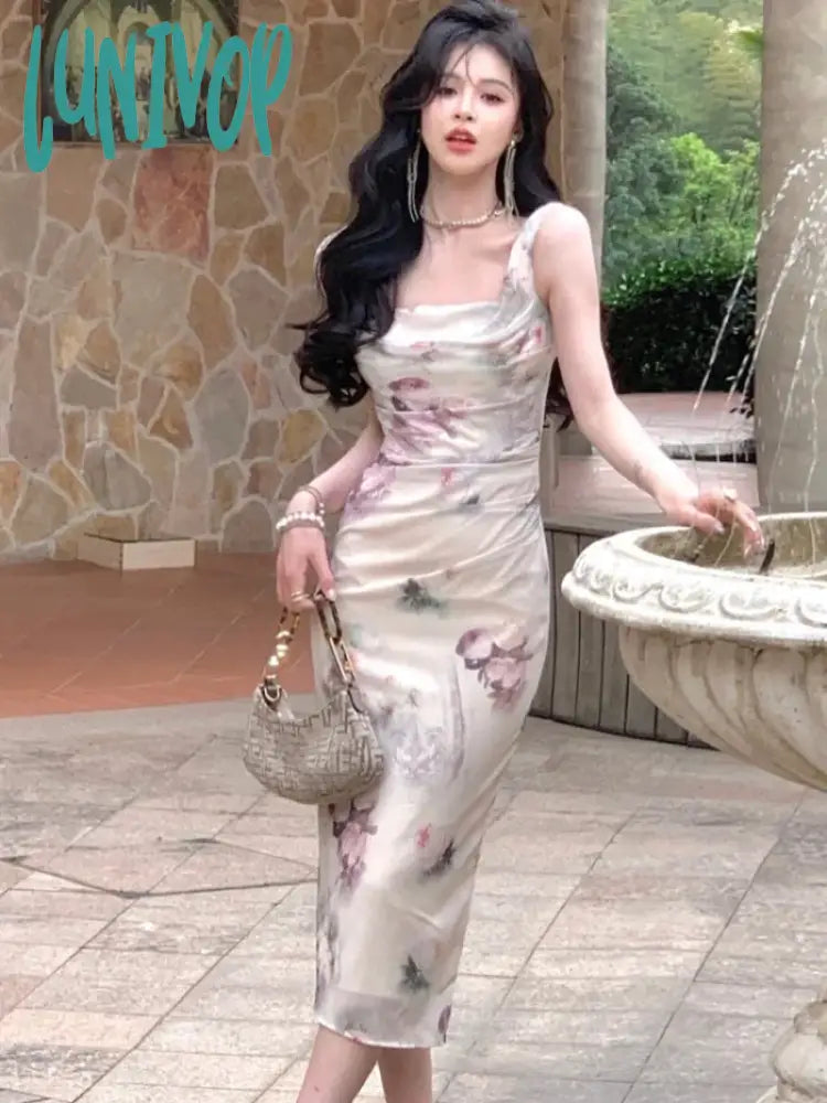 Lunivop Vintage Bandage Midi Dresses Women Summer New Elegant Sleeveless Formal Occasion Female Vestidos Evening Party Floral Dress Robe Elegant Satin Button Midi Dress Lunivop Vintage Bandage Midi Dresses Women Summer New Elegant Sleeveless Formal Occasion Female Vestidos Evening Party Floral Dress Robe Elegant Satin Button Midi Dress