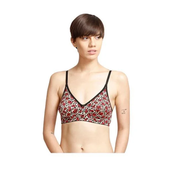 Refined Double Layered Printed Bra Light Seamless Bra