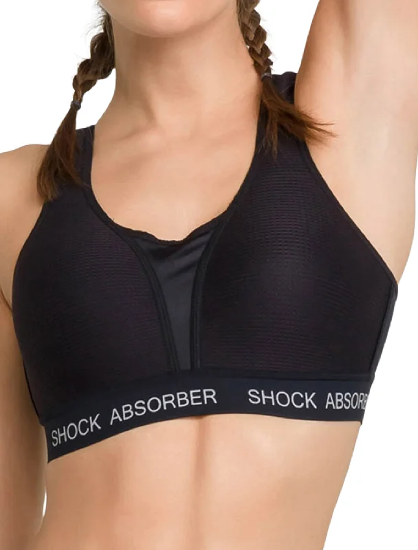 Shock Absorber Ultimate Run Padded Sports Bra, Black | High Impact Shock Absorber Sports Bra Black Comfort Fit Bralette Shock Absorber Ultimate Run Padded Sports Bra, Black | High Impact Shock Absorber Sports Bra Black Comfort Fit Bralette