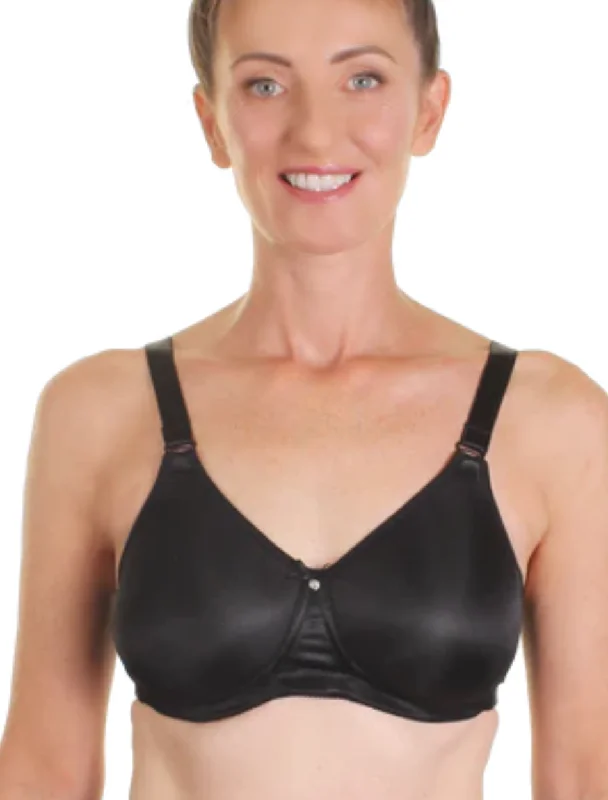 Trulife Taylor Bra, Black | Black Trulife Mastectomy Bras Lacy Underwire Bra