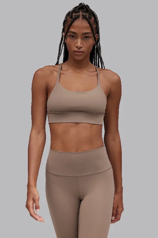 V_SCULPT LONGLINE SPORTS BRA - Tan Smooth Stretch Bra