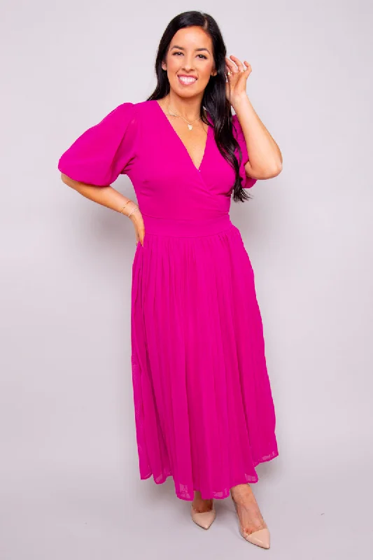 Kenzie Midi Dress (Size Small) - FINAL SALE Comfortable Wrap Midi Dress