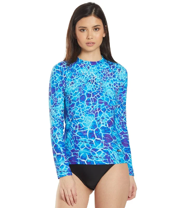 EQ Swimwear Belize L/S Rash Guard Belize Flirty Ruffle Swimsuit