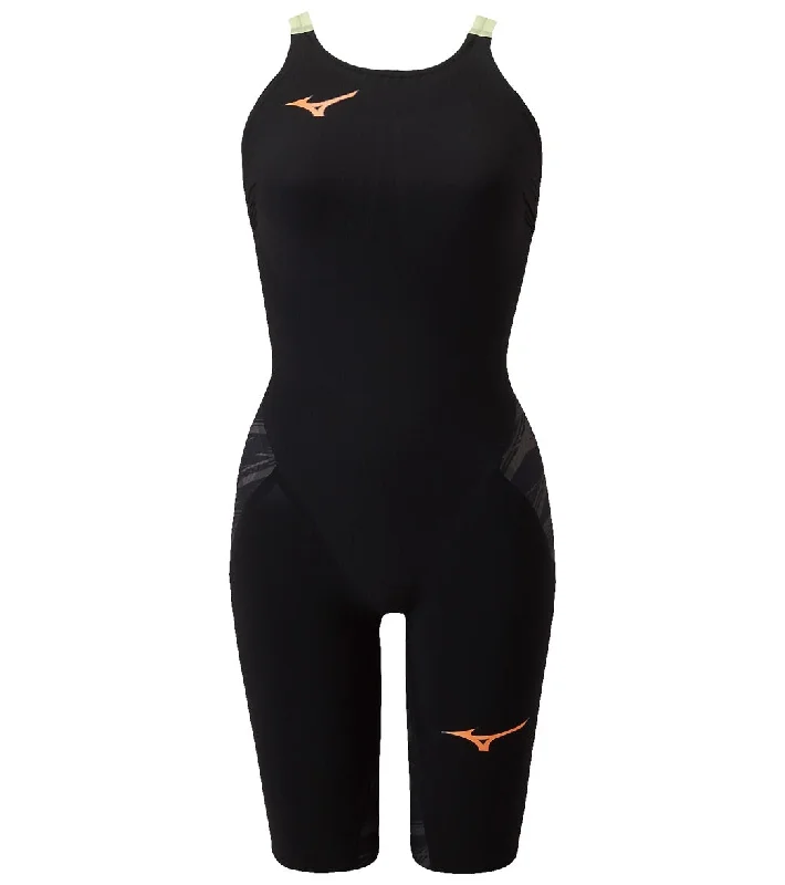 Mizuno Women's GX-Sonic V Multi Racer Tech Suit Swimsuit Black/Grey Quick-Dry Swimsuit Mizuno Women's GX-Sonic V Multi Racer Tech Suit Swimsuit Black/Grey Quick-Dry Swimsuit