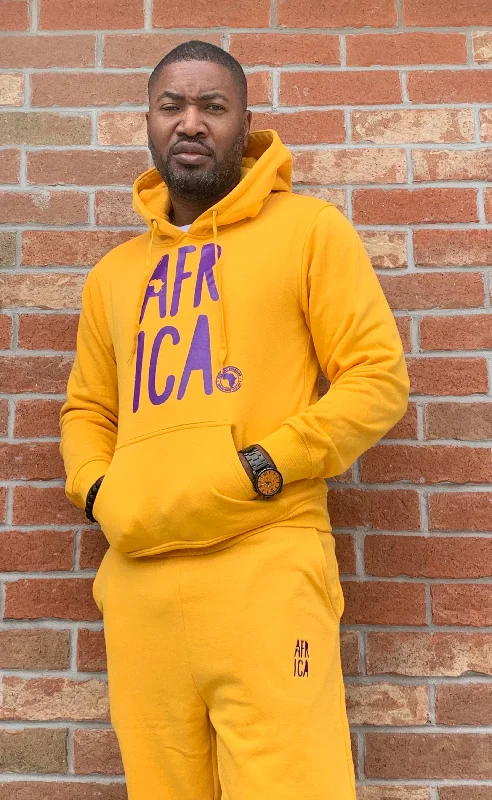 Africa Jogger - Hoodie Set  2.0 Slim Fit Hoodie with Hem Detail Decorative Unique