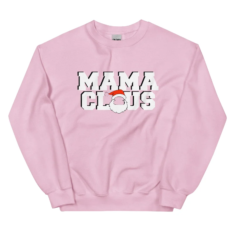 Mama Claus Sweatshirt Hoodie with Crew Neck Simple Timeless